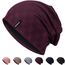 HAMUNI Slouch Beanie Mütze für Herren Damen, Dünne und Leichte Jacquard Jersey Beanies Chemo Kopfbedeckung Mützen Laufmütze Mütze Slouchy Baggy Beanie Unisex Flexible Klassische Winter Sommer Hüte