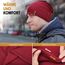 HAMUNI Mütze Damen Dünne Mütze Herren - Slouch Beanie Mütze - Leicht Weich Chemo Mütze - Atmungsaktiv Long Beanie - Elastisch Mütze - Ideale Beanie Mütze für Alle Jahreszeiten (Rot)