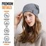HAMUNI Mütze Damen Herren, Weich Dünne Slouch Beanie Mütze aus Baumwolle, Leichte Atmungsaktiv Longbeanie, Elastisch Jersey Chemo Mütze für Alle Jahreszeiten