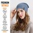 HAMUNI Mütze Damen Herren, Slouch Beanie Mütze, Weich Dünne Mütze aus Baumwolle, Leichte Atmungsaktiv Longbeanie, Elastisch Laufmütze für Alle Jahreszeiten