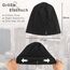 HASAGEI Mütze Herren Damen, Slouch Beanie Mütze Damen, Übergangszeit Weiche Leicht Modische Jersey Beanie, Unisex Warm Winter Mütze Ideal für Frühling Herbst und Winter (Schwarz)
