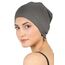 Deresina Bambus Chemo-Kopfbedeckung für Frauen & Männer – Ultra-weiche, atmungsaktive Schlafmütze bei Alopezie & Haarausfall, leichte Beanie für Tag & Nacht (Anthrazitgrau - Einheitsgröße)