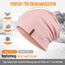 HAMUNI Mütze Damen Herren, Weich Dünne Slouch Beanie Mütze aus Baumwolle, Leichte Atmungsaktiv Longbeanie, Elastisch Jersey Chemo Mütze für Alle Jahreszeiten