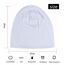 YOFASEN Slouchy Beanie Mütze - Chemo Cancer Kopfbedeckung aus Baumwolle Schlafmütze Turban Kopfbedeckung Strecken Muslimisches Kopftuch für Frauen Männer, Weiß, One size