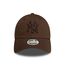 New Era New York Yankees MLB League Essential Tonal Braun 9Forty Verstellbare Damen Cap - One-Size