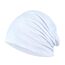 YOFASEN Slouchy Beanie Mütze - Chemo Cancer Kopfbedeckung aus Baumwolle Schlafmütze Turban Kopfbedeckung Strecken Muslimisches Kopftuch für Frauen Männer, Weiß, One size