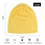 YOFASEN Slouchy Beanie Mütze - Chemo Cancer Kopfbedeckung aus Baumwolle Schlafmütze Turban Kopfbedeckung Strecken Muslimisches Kopftuch für Frauen Männer, Gelb, One size
