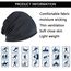 YOFASEN Slouchy Beanie Mütze - Chemo Cancer Kopfbedeckung aus Baumwolle Schlafmütze Turban Kopfbedeckung Strecken Muslimisches Kopftuch für Frauen Männer, Dunkelgrau, One size