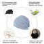 YOFASEN Slouchy Beanie Mütze - Chemo Cancer Kopfbedeckung aus Baumwolle Schlafmütze Turban Kopfbedeckung Strecken Muslimisches Kopftuch für Frauen Männer, Grau, One size