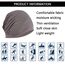 YOFASEN Slouchy Beanie Mütze - Chemo Cancer Kopfbedeckung aus Baumwolle Schlafmütze Turban Kopfbedeckung Strecken Muslimisches Kopftuch für Frauen Männer, Khaki, One size