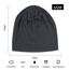 YOFASEN Slouchy Beanie Mütze - Chemo Cancer Kopfbedeckung aus Baumwolle Schlafmütze Turban Kopfbedeckung Strecken Muslimisches Kopftuch für Frauen Männer, Dunkelgrau, One size
