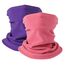 HEGCOIIE 2 Stück Damen Herren Winter Loop Schal Weichem Fleece Halswärmer Winddicht Ski Maske Schlauchschal Warmer für Skifahren Laufen Radfahren… (Rose+Lila)