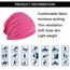 YOFASEN Slouchy Beanie Mütze - Chemo Cancer Kopfbedeckung aus Baumwolle Schlafmütze Turban Kopfbedeckung Strecken Muslimisches Kopftuch für Frauen Männer, Rosenrot, One size