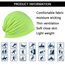 YOFASEN Slouchy Beanie Mütze - Chemo Cancer Kopfbedeckung aus Baumwolle Schlafmütze Turban Kopfbedeckung Strecken Muslimisches Kopftuch für Frauen Männer, Fluoreszierendes Gelb, One size
