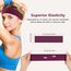 DiyJibb Stirnbänder für Damen, dehnbar, rutschfest, weiches Baumwolltuch, Haarbänder für Sport, Workout, Yoga und Laufen, 7 Stück