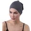 Deresina Bambus Chemo-Kopfbedeckung für Frauen & Männer – Ultra-weiche, atmungsaktive Schlafmütze bei Alopezie & Haarausfall, leichte Beanie für Tag & Nacht (x Grau-Schwarz - Einheitsgröße)