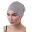 Deresina Bambus Chemo-Kopfbedeckung für Frauen & Männer – Ultra-weiche, atmungsaktive Schlafmütze bei Alopezie & Haarausfall, leichte Beanie für Tag & Nacht (x Grau-Schwarz - Einheitsgröße)
