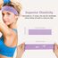 DiyJibb Stirnbänder für Damen, dehnbar, rutschfest, weiches Baumwolltuch, Haarbänder für Sport, Workout, Yoga und Laufen, 7 Stück