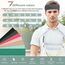 DiyJibb Stirnbänder für Damen, dehnbar, rutschfest, weiches Baumwolltuch, Haarbänder für Sport, Workout, Yoga und Laufen, 7 Stück