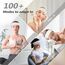DiyJibb Stirnbänder für Damen, dehnbar, rutschfest, weiches Baumwolltuch, Haarbänder für Sport, Workout, Yoga und Laufen, 7 Stück
