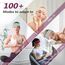 DiyJibb Stirnbänder für Damen, dehnbar, rutschfest, weiches Baumwolltuch, Haarbänder für Sport, Workout, Yoga und Laufen, 7 Stück