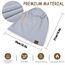 HAMUNI Slouchy Beanie Hip-Hop Weiche Leichte Laufende Beanie Mütze Atmungsaktivität Erwachsene Zwerg Hüte Chemo Cap Schädel Cap für Herren Damen (Nebelblau)