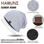 HAMUNI Slouchy Beanie Hip-Hop Weiche Leichte Laufende Beanie Mütze Atmungsaktivität Erwachsene Zwerg Hüte Chemo Cap Schädel Cap für Herren Damen (Nebelblau)