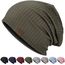 HAMUNI Slouchy Beanie Hip-Hop Weiche Leichte Laufende Beanie Mütze Atmungsaktivität Erwachsene Zwerg Hüte Chemo Cap Schädel Cap für Herren Damen