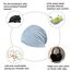 YOFASEN Slouchy Beanie Mütze - Chemo Cancer Kopfbedeckung aus Baumwolle Schlafmütze Turban Kopfbedeckung Strecken Muslimisches Kopftuch für Frauen Männer, Hellgrau, One size