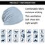 YOFASEN Slouchy Beanie Mütze - Chemo Cancer Kopfbedeckung aus Baumwolle Schlafmütze Turban Kopfbedeckung Strecken Muslimisches Kopftuch für Frauen Männer, Hellgrau, One size