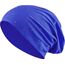 Jersey Baumwolle elastisches Long Slouch Beanie Unisex Herren Damen mit Strass Stern Steinen Mütze Heather in 35 (7) (Royal Blue)