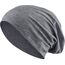 Jersey Baumwolle elastisches Long Slouch Beanie Unisex Herren Damen mit Strass Stern Steinen Mütze Heather in 35 (7) (Heather Dark Grey)