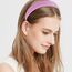 Kotkiddy 7 Stück Haarreifen Set Damen, verschiedene Modelle, Perlen Stirnbänder, Stirnbänd Kunststoff Haarreif Stirnbänder Haarband für Mädchen Damen (Lila)