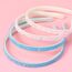WLLHYF 4 Stück Glitzer-Haarband Buntes Haar-Accessoire Kunststoff Glitzernd Niedlich Rutschfest Dick Glitzernd Konfetti Regenbogen-Haarbänder mit Zähnen für Kleine Mädchen (Sterne Blau Rosa)