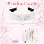 Kotkiddy 7 Stück Haarreifen Set Damen, verschiedene Modelle, Perlen Stirnbänder, Stirnbänd Kunststoff Haarreif Stirnbänder Haarband für Mädchen Damen (weiß)