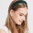 Kotkiddy 7 Stück Haarreifen Set Damen, verschiedene Modelle, Perlen Stirnbänder, Stirnbänd Kunststoff Haarreif Stirnbänder Haarband für Mädchen Damen(Dunkelgrün)