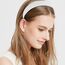 Kotkiddy 7 Stück Haarreifen Set Damen, verschiedene Modelle, Perlen Stirnbänder, Stirnbänd Kunststoff Haarreif Stirnbänder Haarband für Mädchen Damen (weiß)