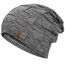 HAMUNI Mütze Damen - Atmungsaktiv Strickmütze Herren - Slouch Beanie Mütze mit Weichem Fleece Innenfutter - Unisex Wintermütze - Klassische Herren Damen Mütze für Herbst Winter Frühjahr (Hellgrau)