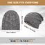 HAMUNI Mütze Damen - Atmungsaktiv Strickmütze Herren - Slouch Beanie Mütze mit Weichem Fleece Innenfutter - Unisex Wintermütze - Klassische Herren Damen Mütze für Herbst Winter Frühjahr (Hellgrau)