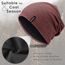 HASAGEI Mütze Herren Damen, Slouch Beanie Mütze Damen, Übergangszeit Weiche Leicht Modische Jersey Beanie, Unisex Warm Winter Mütze Ideal für Frühling Herbst und Winter (Weinrot)