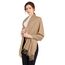 ELF KUCKUCK Schal Damen Winter Baumwolle Winterschal Pashmina Halstuch, Beige