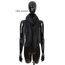Van Der Rich ® - Schal mit fein gekreppter Oberfläche für Damen und Herren (20-Schwarz, One Size)