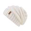 FURTALK Gestrickte Winter Slouchy Beanie Mütze Oversized Unisex Crochet Cable Ski Cap Baggy Slouch Hüte für Frauen Männer, Weiß, Einheitsgröße