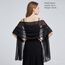 Ladiery Sheer Chiffon Tücher und Wraps für Abendkleider, Damen leichter weicher Schal für Hochzeit Braut Schultertuch