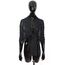 Van Der Rich ® - Schal mit fein gekreppter Oberfläche für Damen und Herren (20-Schwarz, One Size)