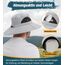 Wmcaps Sonnenhut Herren UV Schutz, Breite Krempe Wanderhut Damen Outdoor, Faltbar Safari Sonnenschutz Hut（Marineblau）