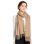 ELF KUCKUCK Schal Damen Winter Baumwolle Winterschal Pashmina Halstuch, Beige