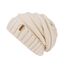 FURTALK Gestrickte Winter Slouchy Beanie Mütze Oversized Unisex Crochet Cable Ski Cap Baggy Slouch Hüte für Frauen Männer, Beige, Einheitsgröße
