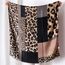 KRUIHAN Leopardenmuster Damen Schal Winterschal - Pashmina Seidenschal,Umhangtuch Weich,Elegant Lange Hochzeit Party Zubehör,Geschenke für Frauen (Stil A-Braun)