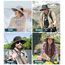 Wmcaps Sonnenhut Herren UV Schutz, Breite Krempe Wanderhut Damen Outdoor, Faltbar Safari Sonnenschutz Hut（Marineblau）